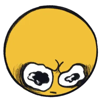 🥺 emoji, face, cartoon, expression, upside down telegram sticker