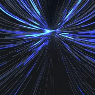 🌌 абстракция, синий, линии, свет, туннель, скорость telegram sticker