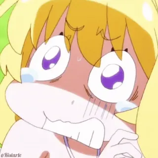 😰 Ristarte Anime, Dibujos animados, Divertido, Expresión, Llorando, Personaje telegram sticker