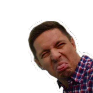 😝 人, 顔, 表情, 嫌悪感, 舌, 絵文字 telegram sticker