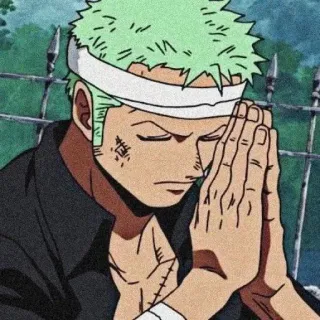 🌽 Roronoa Zoro One Piece anime, character, one piece, zoro, roronoa zoro, swordsman telegram sticker