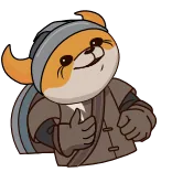 😆 여우, 좋아요, 귀여운, 행복한, 동물 telegram sticker