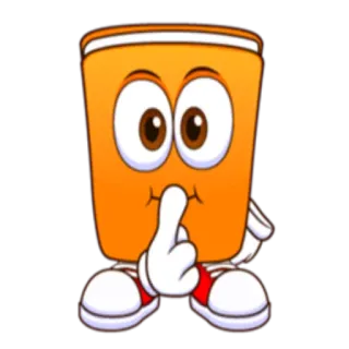 🤫 мультфильм, персонаж, тишина, тсс, тихо, палец у губ, иллюстрация whatsapp sticker