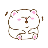 😂 动物, 可爱, 熊, 卡通, 插画, 贴纸 whatsapp sticker