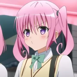 🎭 Momo Belia Deviluke To Love Ru อนิเมะ, มังงะ, ผมสีชมพู, ผู้หญิง, ทำปากจู๋, Momo Belia Deviluke, To Love Ru telegram sticker