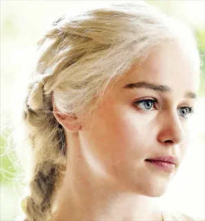 🌞 Daenerys Targaryen Game of Thrones Daenerys Targaryen, Game of Thrones, Portrait, Fantastique, Personnage telegram sticker