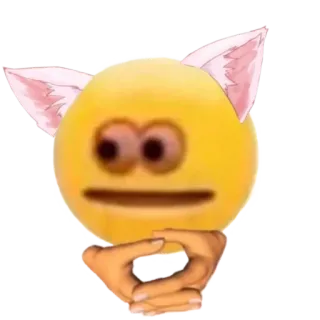 🐱 Эмодзи, Кошачьи уши, Кот, Жуткий telegram sticker