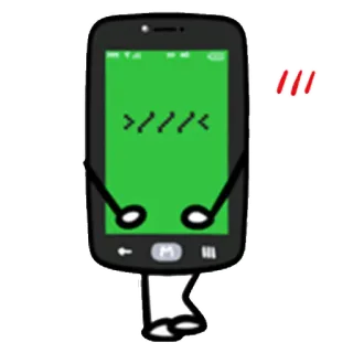 🙈 >>>>> Cartoon, Handy, Smartphone, Strichmännchen, Anthropomorph whatsapp sticker