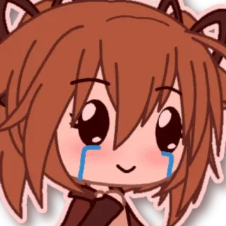 🥲 Аниме, Мультфильм, Плачущий, Грустный, Каваий telegram sticker