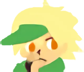 🤔 Link The Legend of Zelda Link, The Legend of Zelda, thinking, question, video game, cartoon telegram sticker
