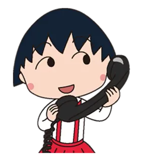 Chibi Maruko-chan whatsapp stickers