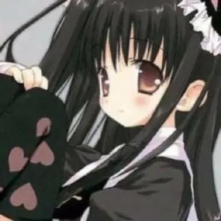 😍 Anime, Ragazza, Carina, Cameriera telegram sticker