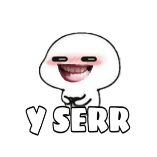 👍 Y SERR Meme, Grappig, Expressie, Humor, Internetcultuur telegram sticker