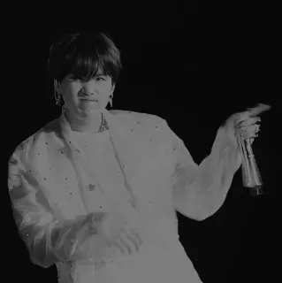 🗝 Suga suga, bts, kpop, piosenkarz, mikrofon telegram sticker