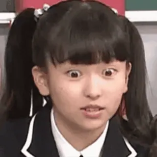 👀 menina, surpresa, chocada, engraçado, meme, retrato, adolescente telegram sticker