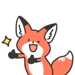 😃 лиса, животное, мультфильм, милый, большой палец вверх, позитивный telegram sticker