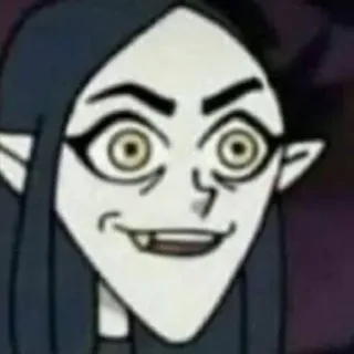 😀 cartoon, animation, witch, portrait, character telegram sticker