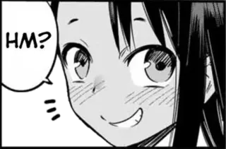 🖤 HM? anime, manga, hm, expression, face telegram sticker