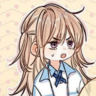 🧸 Anime, Personnage, Dessin animé, Dessin, Fille, Expression telegram sticker