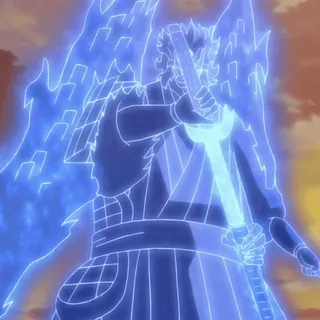 🌑 Sasuke Uchiha Naruto anime, susanoo, schwert, kampf, uchiha, sasuke telegram sticker