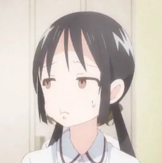 🎲 Anime, Meisje, Cartoon, Uitdrukking, Schattig telegram sticker