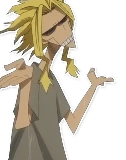 👐 All Might My Hero Academia anime, manga, character, hero, shrugging, question, all might, my hero academia telegram sticker