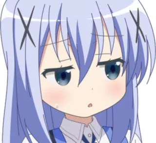 😒 anime, girl, cute, manga, character, cartoon, sticker telegram sticker