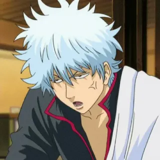 🍡 Gintoki Sakata Gintama Anime, Gintama, Gintoki, Sakata, Drôle, Épuisé, Comédie telegram sticker