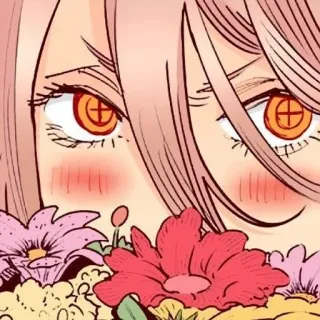 💞 anime, manga, illustration, character, cute, flowers, pink hair telegram sticker