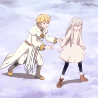🥺 Anime, Neige, Hiver, Dessin animé, Personnages, Fantasy telegram sticker