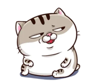 😏 Katze, Tier, Sticker, süß, Cartoon whatsapp sticker