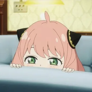 😈 Anya Spy x Family Anime, Cartoon, Mädchen, Anya, Spy x Family, süß whatsapp sticker