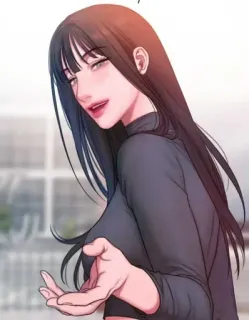 😉 phụ nữ, webtoon, hình minh họa, nhân vật whatsapp sticker
