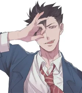 👌 Anime, Charakter, Mann, Kunst, Zeichnung telegram sticker