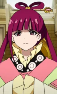 😤 Kougyoku Ren Magi: The Labyrinth of Magic Anime, Personnage, Kougyoku Ren, Magi, Magi, le labyrinthe de la magie, Femme whatsapp sticker