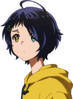 🤔 アニメ, 女の子, キャラクター, ポートレート whatsapp sticker