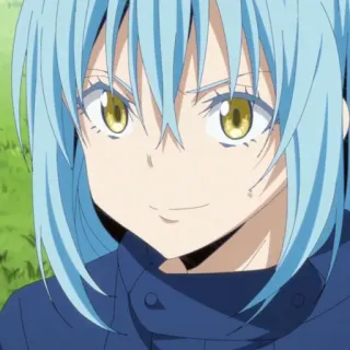🦕 Rimuru Tempest That Time I Got Reincarnated as a Slime Anime, Schleim, Isekai, Rimuru, Fantasy whatsapp sticker