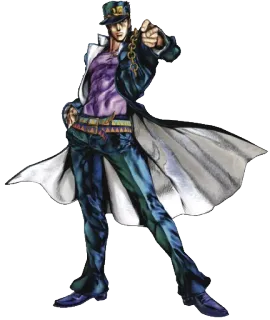 😠 Jotaro Kujo JoJo's Bizarre Adventure Аниме, Персонаж, Манга, Джотаро, JoJo telegram sticker