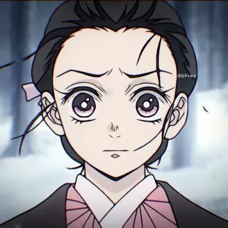 🌺 Nezuko Kamado Demon Slayer アニメ, 鬼滅の刃, 禰豆子, 竈門禰豆子, 漫画, 女の子, 可愛い telegram sticker