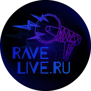📢 RAVE LIVE.RU Rave, Música, Evento, Festa, Neon, Rússia telegram sticker