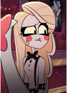 🟡 Charlie Hazbin Hotel Hazbin Hotel, Чарли, мультфильм, анимация, демон, принцесса telegram sticker