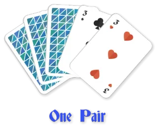 🎲 One Pair carte, poker, coppia, carte da gioco, gioco telegram sticker