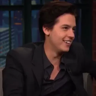❄️ Cole Sprouse Actor, Celebridad, Retrato, Hombre, Invitado TV telegram sticker