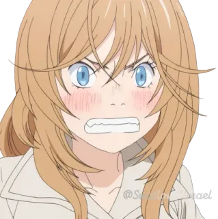 😠 anime, tức giận, cô gái, hoạt hình, chân dung, phụ nữ telegram sticker