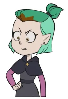 😠 Amity Blight The Owl House hoạt hình, chương trình TV, phù thủy, Amity, tức giận telegram sticker
