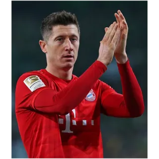 👏 Robert Lewandowski fútbol, deportista, deporte telegram sticker