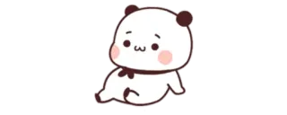 🔰 panda, cute, kawaii, cartoon, animal, bear telegram sticker
