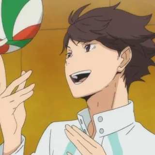 💗 Tooru Oikawa Haikyuu!! Anime, Haikyuu, Oikawa, Tooru, Pallavolo telegram sticker