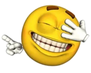😆 Emoji, Śmiech, Radosny, Zabawny, Ekspresyjny, Uśmiech, Żart telegram sticker