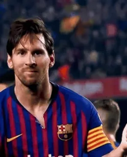😘 Lionel Messi piłka nożna, futbol, sportowiec, Messi, Barcelona telegram sticker